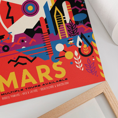 Plakat Vesoljsko potovanje na planet Mars