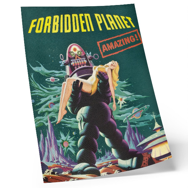 Plakat Prepovedani planet z robotom Robbyjem (1956)