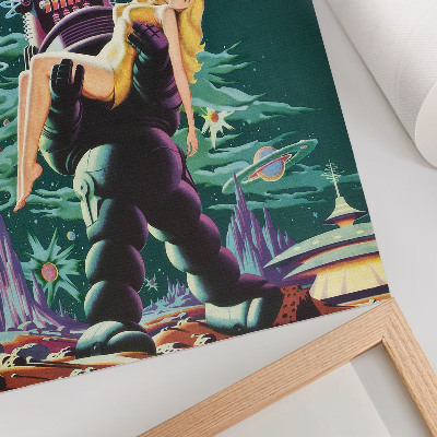 Plakat Prepovedani planet z robotom Robbyjem (1956)