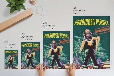 Plakat Prepovedani planet z robotom Robbyjem (1956)