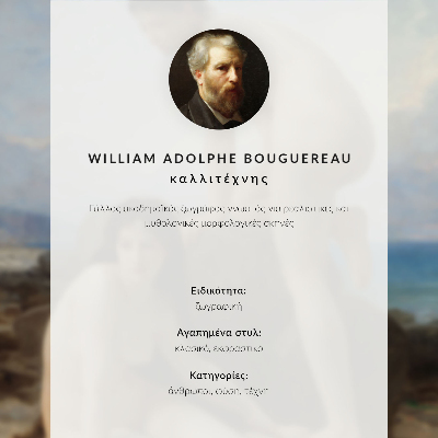 Premium stenski plakat Kopalke, William Adolphe Bouguereau