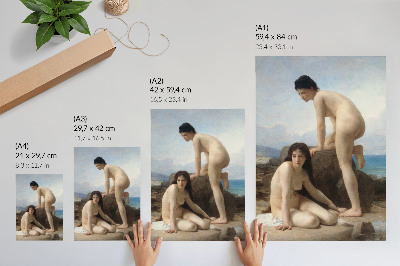 Premium stenski plakat Kopalke, William Adolphe Bouguereau
