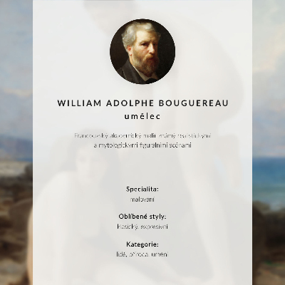 Premium stenski plakat Kopalke, William Adolphe Bouguereau