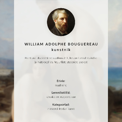 Premium stenski plakat Kopalke, William Adolphe Bouguereau