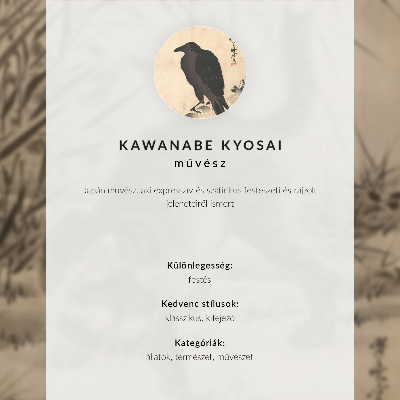 Eleganten plakat za dnevno sobo Mačka lovi žabo, avtor Kawanabe Kyosai