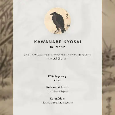Plakat Mačka lovi žabo umetniško delo Kawanabe Kyosaia za dnevno sobo