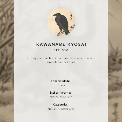 Plakat Mačka lovi žabo umetniško delo Kawanabe Kyosaia za dnevno sobo