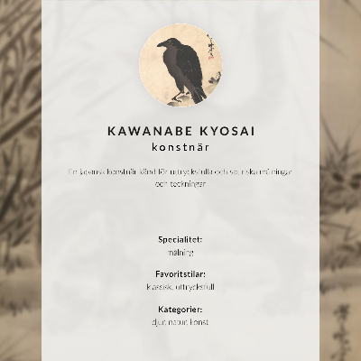 Eleganten plakat za dnevno sobo Mačka lovi žabo, avtor Kawanabe Kyosai