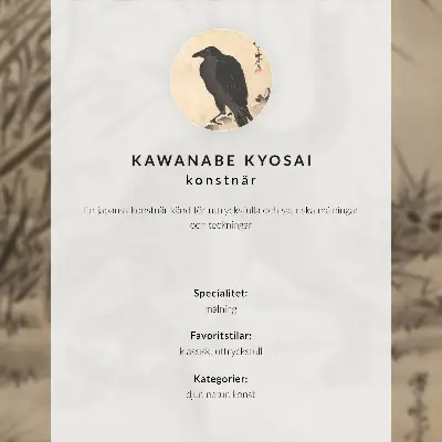 Plakat Mačka lovi žabo umetniško delo Kawanabe Kyosaia za dnevno sobo