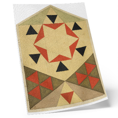 Premium stenski plakat Geometrijska študija (študentsko delo) (1903), slika visoke ločljivosti, Egon Schiele