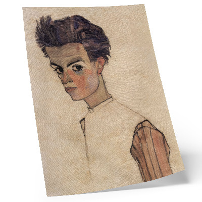 Eleganten plakat za dnevno sobo Avtoportret Egona Schieleja (1910)