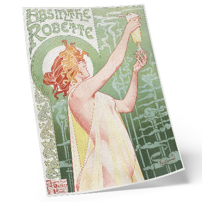 Premium stenski plakat Kromolitografija Privat Livemont (1896), avtor Absinthe Robette