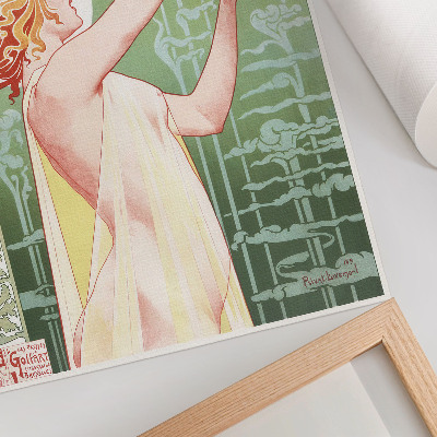 Premium stenski plakat Kromolitografija Privat Livemont (1896), avtor Absinthe Robette