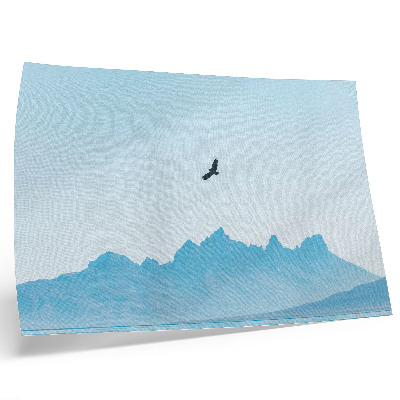 Plakat Minimalistična pokrajina gorskih ptic