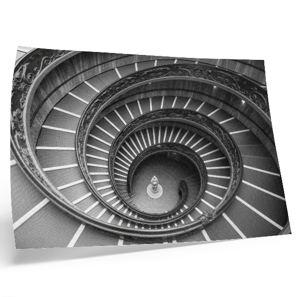 Plakat Eleganca arhitekture spiralnih stopnišč