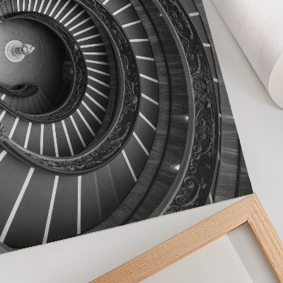 Plakat Eleganca arhitekture spiralnih stopnišč