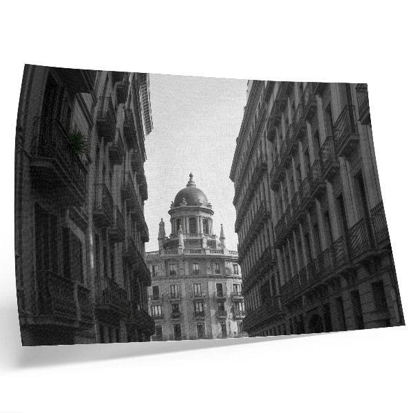 Plakat na platnu Simetrične fasade zgodovinske mestne arhitekture