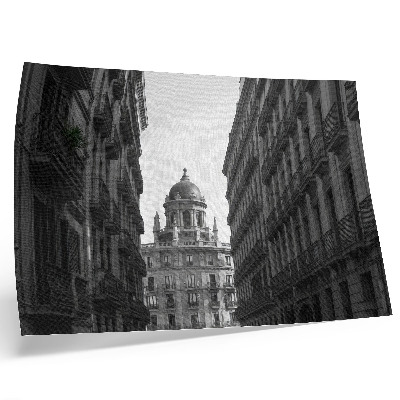 Plakat na platnu Simetrične fasade zgodovinske mestne arhitekture