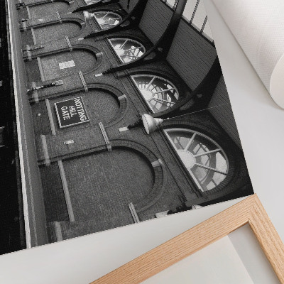 Plakat s teksturo platna Eleganca urbane arhitekture, svetloba in senca
