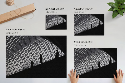Plakat na platnu Kontrast moderne silhuete strehe