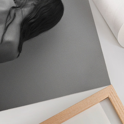 Plakat Minimalistični čar figur v enobarvni tehniki