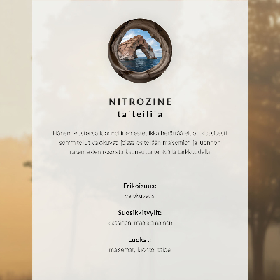 Plakat na platnu Megleno jutro ob jezeru z odsevi narave