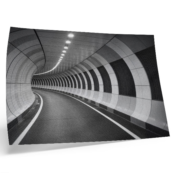 Plakat na platnu Sodoben geometrijski prostorski tunel