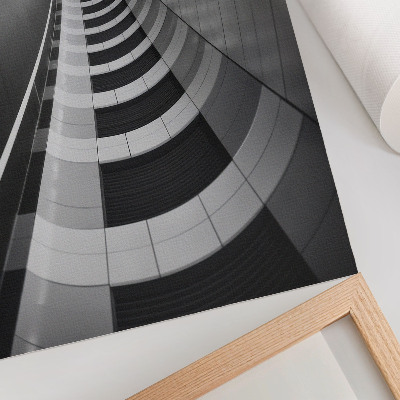 Plakat na platnu Sodoben geometrijski prostorski tunel