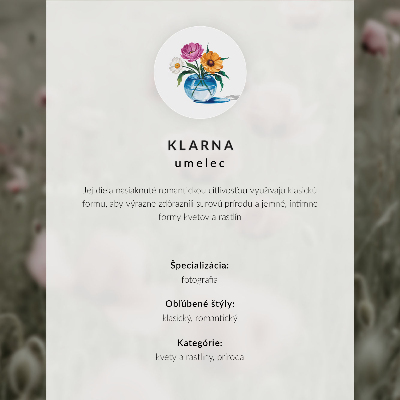 Plakat na platnu Rožnata dalija in zeleni listi, moderna kompozicija