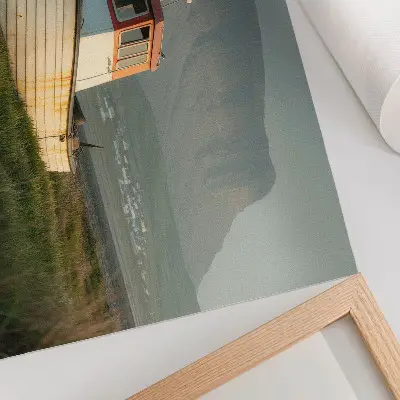 Plakat panoramski prikaz gora z motivom podmorniške nostalgije