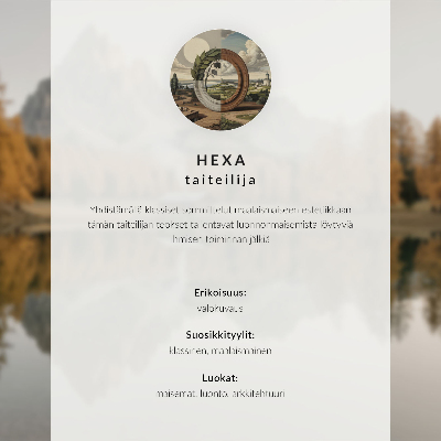 Plakat Lesena koča, resje, mirna voda