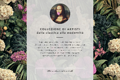 Plakat Čudovita ptica v gozdu, razprostrt rep, barva