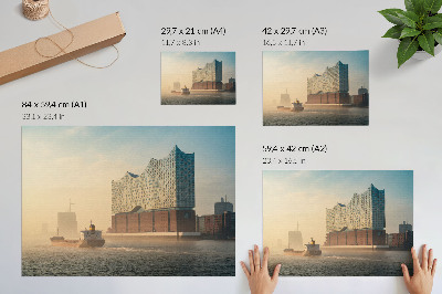 Plakat Moderna arhitektura z vodno potjo