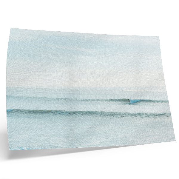 Plakat na platnu Oceanski valovi surfer mirno minimalistično