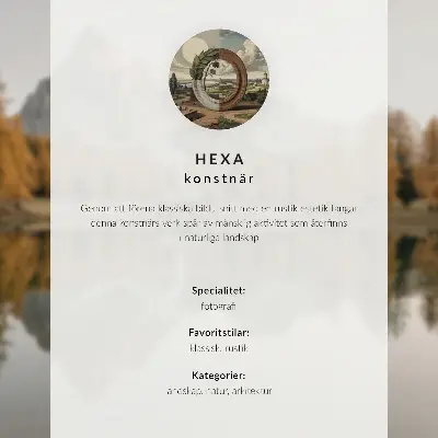 Plakat s teksturo platna slikovita pokrajina z naravo in osamljeno kočo