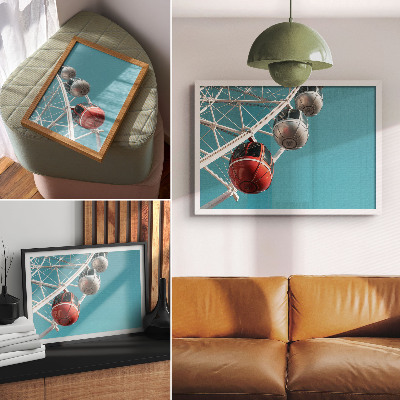 Plakat Turkizno nebo dinamične kabine modernosti