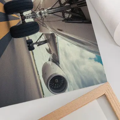 Plakat dinamika neba za podrobnosti pristajalnega podvozja letal