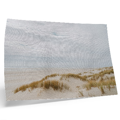Plakat Peščena plaža minimalizem prostor mir
