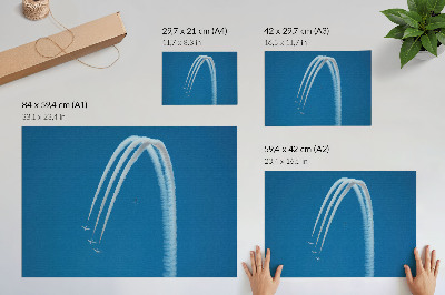 Plakat Formacija letala glede na dinamiko neba