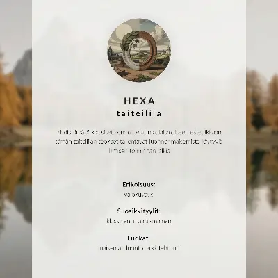 Plakat s teksturo platna skrivnostni megleni gorski prelaz