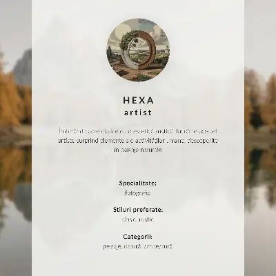 Plakat s teksturo platna skrivnostni megleni gorski prelaz
