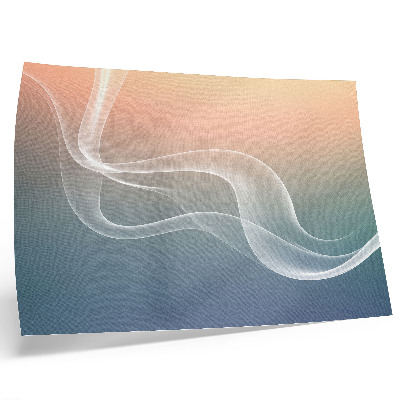 Plakat s teksturo platna Pastelni valovi, subtilna eleganca, harmonija
