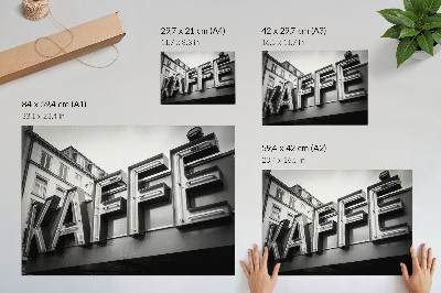 Plakat s teksturo platna Neonski minimalistični okvir v urbanem slogu