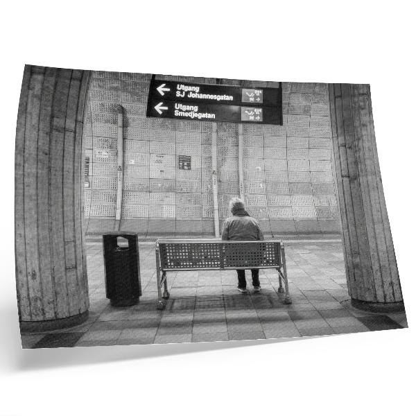 Plakat na platnu Minimalistična urbana vesoljsko siva modernost