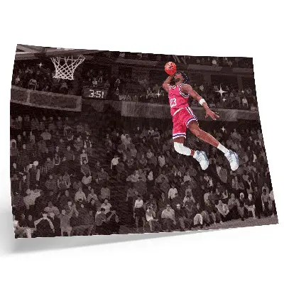 Plakat na platnu ilustracija kontrastnih barv s športno dinamiko