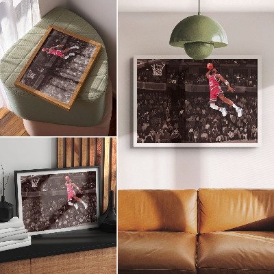 Plakat na platnu Ilustracija kontrastnih barv športne dinamike