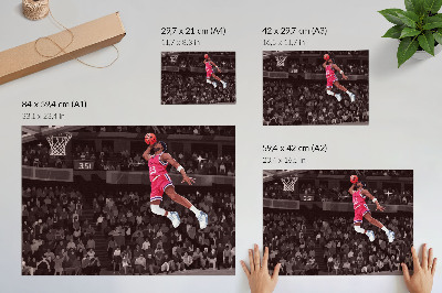 Plakat na platnu Ilustracija kontrastnih barv športne dinamike