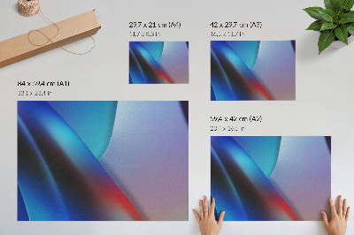 Plakat s teksturo platna Temno modri in vijolični toni zamegljeni prehodi
