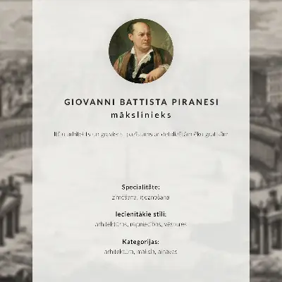 Plakat pogled na Konstantinov lok po grafiki Giovannija Battiste Piranesija iz zbirke Pogledi na Rim