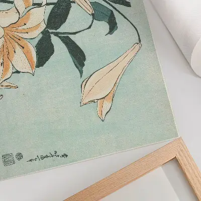 Plakat Lilije (ok. 1833–1834) avtorja Katsushika Hokusai v visoki ločljivosti